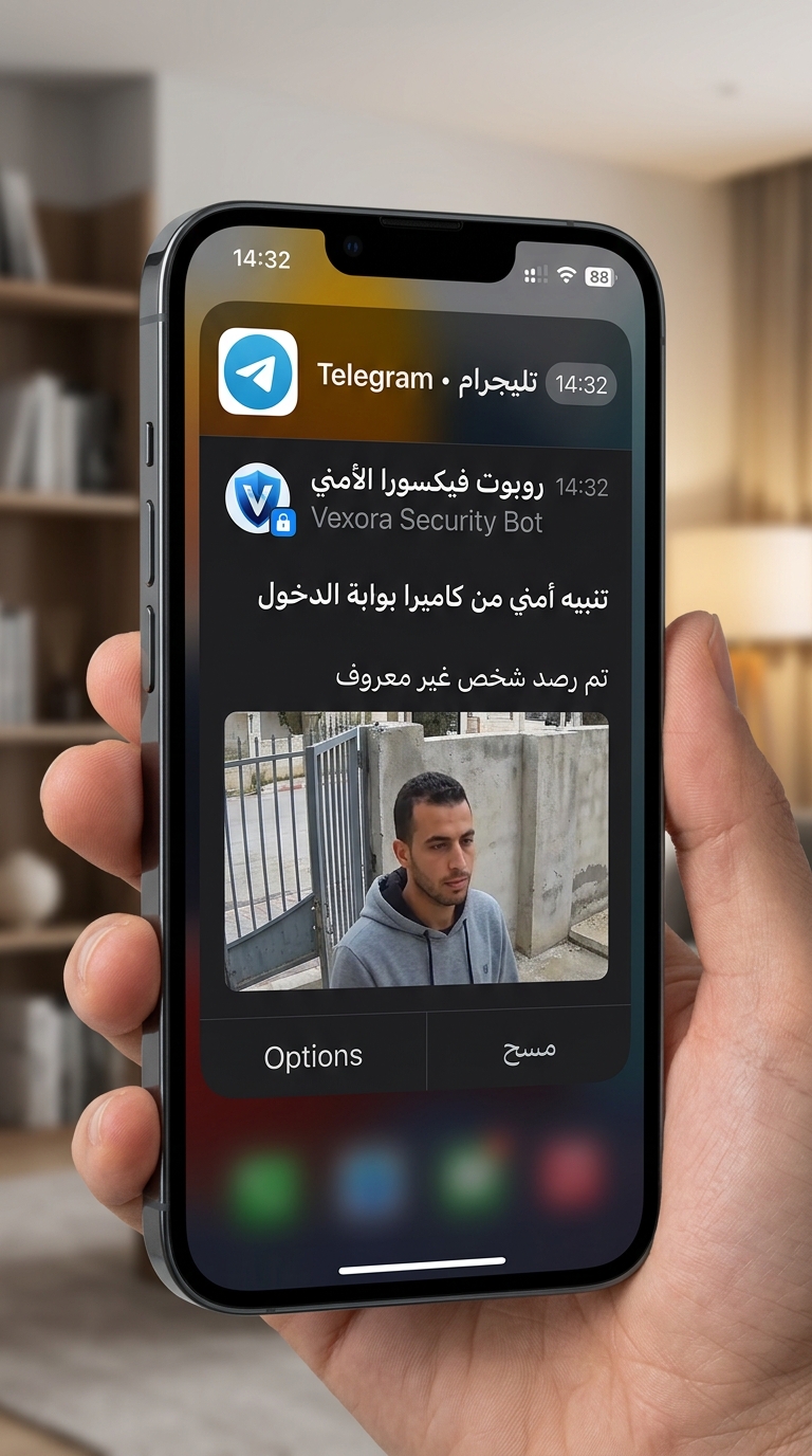 Vexora Telegram Security Bot Notification